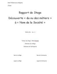 Stage 3ème année cycle ingénieur. 9 Meilleures Idees Sur Rapport De Stage 3eme Rapport De Stage 3eme Stage Rapport