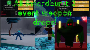There is an event boss on sbo2 and this boss drops really good loot, so i try my luck with it help me reach my goal to 10k subs. All The Weapon Drops From The Swordburst 2 Christmas Winter Event For Now Youtube