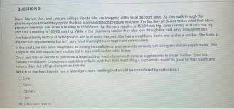 Solved 2 points QUESTION 1 Drew, Steven Jen and Una are