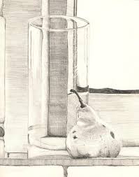Bleistift Graphit Stillleben Glas Birne Zeichnung Illustration Pikist