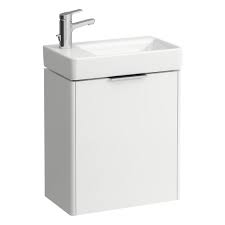 With or without a drainer? Small Washbasin Tap Bank Left Laufen Bathrooms