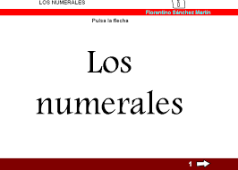 Resultado de imagen de LOS NUMERALES