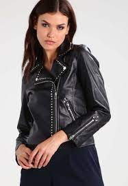 Hand Crafted Women Genuine Biker Leather Jacket Silver Studded Casual Front Zipper Brando Styl Leather Jacket Black Leather Coat Leather Jackets Women