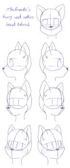 Make outlines of the orbits and nasal bones. Basic Furry And Anthro Head Tutorial By Mewfanatic Fur Affinity Dot Net
