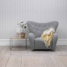 Tired Man Overstuffed Chair Grey Fabric Overstuffed Chairs Scandinavian Design Armchair Restaurant Chairs For Sale