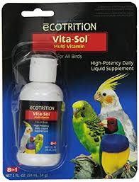 Wellness delivered to your door. Ecotrition Vita Sol High Potency Multi Vitamin Bird Supplement 2 Ounce D372 Liquid Supplements Multivitamin Pet Supplements