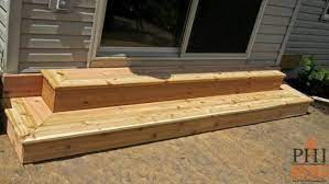 Free Standing Cedar Staircase Jpg 650 366 Patio Steps Patio Door Steps Patio Stairs