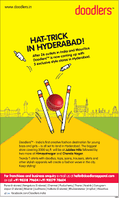 Doodlers Hat Trick In Hyderabad After 26 Outlets In India And Mauritius 3 Exclusive Style Stores In Hyderabad Ad Times Of India H Fashion Store Kids Prints Ads