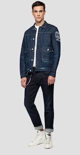 Free delivery and returns on select orders. Dunkle Denim Jacke Replay Psg Replay