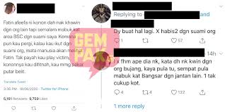 Aku merasa sangat berdosa ketika tahu kalau kekasihku adalah suami orang. Didakwa Akan Berkahwin Kali Kedua Fatin Afeefa Masih Keluar Dan Mabuk Dengan Suami Orang