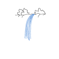 Drawing a scenery of waterfall at sunset step by step.how to draw. How To Draw A Waterfall Step By Step Easy Drawing Guides Drawing Howtos