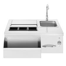 Outdoor food prep station with sink. 30 Lighted Beverage Prep Station Summerset Grills