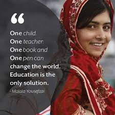 Born 12 july 1997), often referred to mononymously as malala, is a pakistani activist for female education and the youngest nobel prize. Education Malala Yousafzai Inspirational Quotes Girls Education