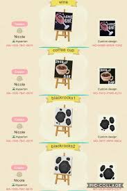 Some Signs I Made For My Coffee And Wine Bar And A Simple Black Stone Path Post History Has A Pictu Animal Crossing Coffee Animal Crossing Animal Crossing Qr