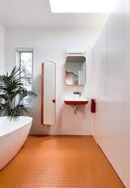 Grant House By Austin Maynard Architects Rubber Flooring Bathroom Orange Bathrooms Designs Grant House