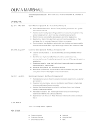 client relations specialist resume