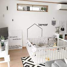 女性で 家族住まいの部屋全体 定点観測 赤ちゃんのいる暮らし 赤ちゃんスペースについてのインテリア実例を紹介 赤ちゃんスペース ベビールーム 赤ちゃん 部屋 レイアウト