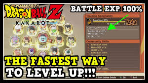 With sean schemmel, masako nozawa, colleen clinkenbeard, kyle hebert. Dragon Ball Z Kakarot The Fastest Way To Level Up How To Get Battle Exp 100 Bonus Youtube