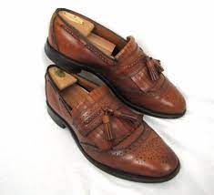 Allen Edmonds Bradenton Dress Shoes 10 D Walnut Loafers Kiltie Tassel Leather Formal Shoes For Men Men Shoes Formal Dress Shoes Men