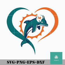 Miami Dolphins Heart Logo Svg Miami Dolphins Logo Svg Miami Svg Nfl Svg Png Dxf Eps Digital File Miami Dolphins Logo Dolphins Logo Miami Dolphins Shirts