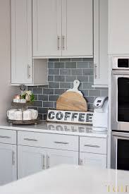 Rae Dunn Mugs Gray And White Kitchen White Quartz Countertop Kitchen Replacing Kitchen Countertops Stainless Steel Kitchen Cabinets Kitchen Cabinet Design