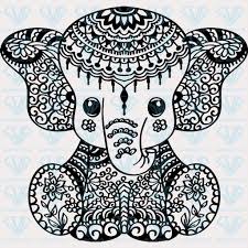 Download Elephant Mandala Svg Files For Silhouette Files For Cricut Svg Dxf Eps Png Instant Download 1 Supersvg Doodle Art Designs Doodle Art Drawing Cute Doodle Art