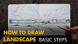 How to draw an autumn fall scene step by step drawing tutorial for kids. How To Draw Landscapes Like A Landscape Architect Land8