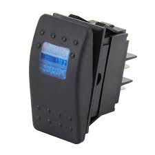 Car Truck Boat Switch Toggle Light Switch 4pin Waterproof 12 24v Bar Style Blue Toggle Reverse
