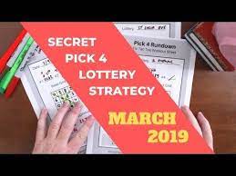 Secret Lottery Strategy To Win Pick 4 March 2019 Youtube Lottery Strategy Lottery Strategies