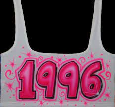 Airbrush Motivation 1996 Sports Bra Crop Tank And T Shirt Etsy Airbrush Clothes Airbrush T Shirts Airbrush Designs