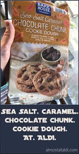 Flourless chocolate cookies chewy fudgy. Bake House Creations Sea Salt Caramel Chocolate Chunk Cookie Dough Almost All Aldi