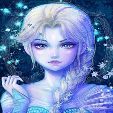 Elsa, pretty, dress, queen, bonito, woman, anime, beauty, long hair, blue,  female, HD wallpaper