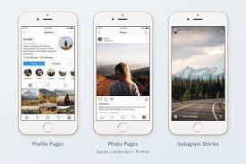Instagram Mobile Mockups Pack Instagram Mockup Instagram Mobile Social Media Template