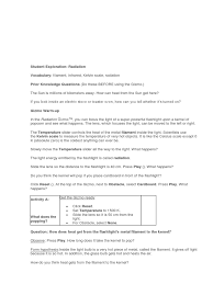 Follow the instructions to go through the simulation. Student Exploration Radiation Answer Key Flashlight Light