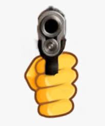 emoji #pistol #gun #frontview #yeet - Transparent Gun Front View, HD Png Download , Transparent Png Image - PNGitem