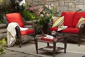 Canvas Catalina Collection Wicker Patio Loveseat Canadian Tire Outdoor Living Decor Patio Furnishings Patio Loveseat