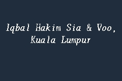 Iqbal a hakim, 87, sterling heights, ardmore dr. Iqbal Hakim Sia Voo Kuala Lumpur Firma Guaman In Pandan Indah