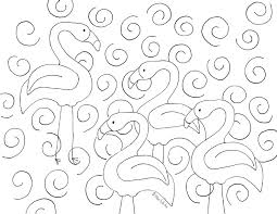 You can now print this beautiful easy flamingo coloring page or color online for free. Flamingo Coloring Page Wee Folk Art