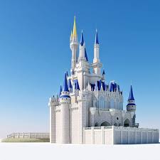 3d Cinderella Castle Model Cinderella Castle Disney Castle Castle