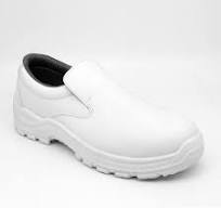 White Slip on Steel Toe Men Work Safety Shoes
