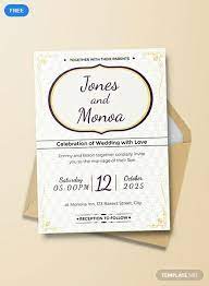 Floral Wedding Invitation Template Free Pdf Psd Illustrator Wedding Invitation Templates Free Wedding Invitation Templates Invitation Template