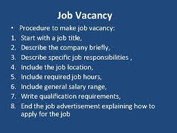 Name of applicant in block letters 3. Unit One Job Vacancy And Application Letter 1