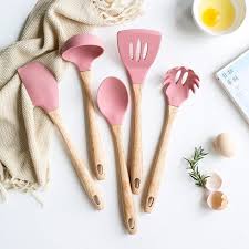 Pink Green Silicone Turners Cream Butter Cake Spatula Mixing Batter Scraper Noodle Soup Shovel Turner Baking Tool Kitchen 1pcs Shop The Nation Wood Kitchen Utensils Kitchen Accesories Silicone Cooking Utensils