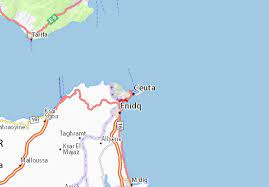 Ceuta is located directly across the sea from gibraltar. Michelin Ceuta Map Viamichelin