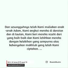 Surah Al Israa Ayat 70 Qs 17 70 Tafsir Alquran Surah Nomor 17 Ayat 70