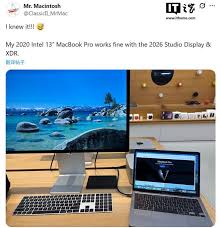 网友实测部分Intel Mac可点亮苹果Studio Display XDR 来源：市场 ...