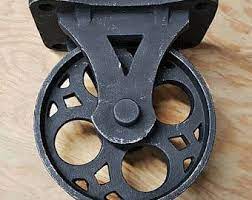 Furniture casters are wheels that attach to the leg of a piece of furniture, allowing it to roll. Free Shipping Set Of 4 Large Industrial Furniture Casters Solid Iron Rustic Distressed Black Vintage Style Wheel Casters Furniture Casters Industrial Furniture Vintage Industrial Furniture
