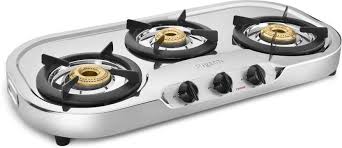 All of these burners are made of brass which promises durability. Buy Pigeon Elegance Tushar 3 Burner Stainless Steel Manual Gas Stove 3 Burners Features Price Reviews Online In India Justdial