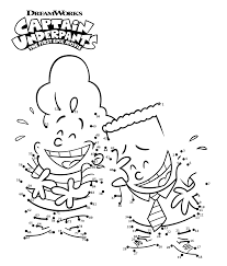 Captain Underpants Connect The Dots Worksheets Captain Underpants Coloring Pages Monster Coloring Pages