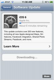 Click on download and update; Ios 6 Now Available To Download For Iphone Ipad And Ipod Touch Update Full Changelog Engadget